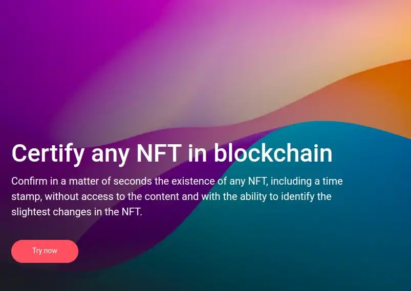 Certify any NFT digital file or web content on the blockchain