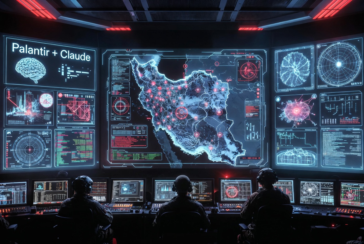 Palantir + Claude AI Strike Over 1,000 Targets in Iran in Just 24 Hours — Now Official “AI Brain” of the US Military