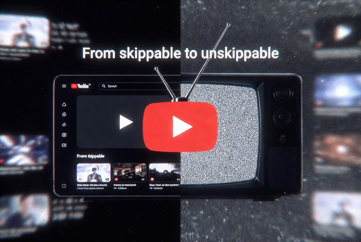 YouTube Is Tightening the Screws: Unskippable Long Ads Are Coming — Even If You Don’t Like It