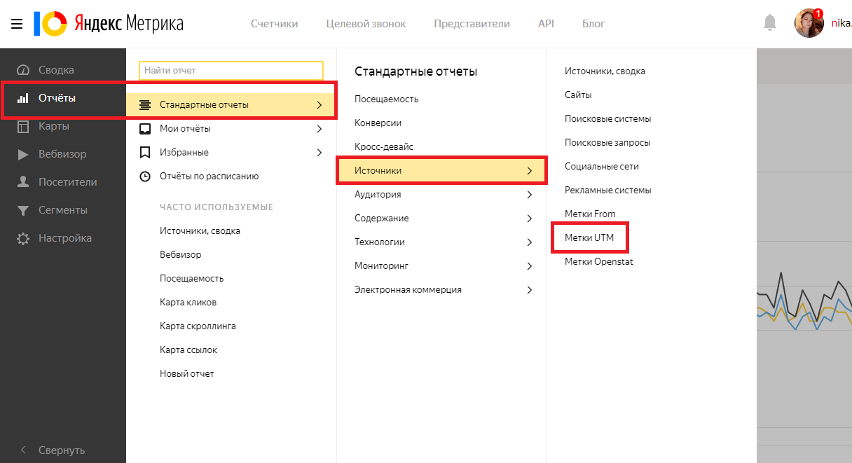 Поиск по метрике. Отчет utm метки метрика.