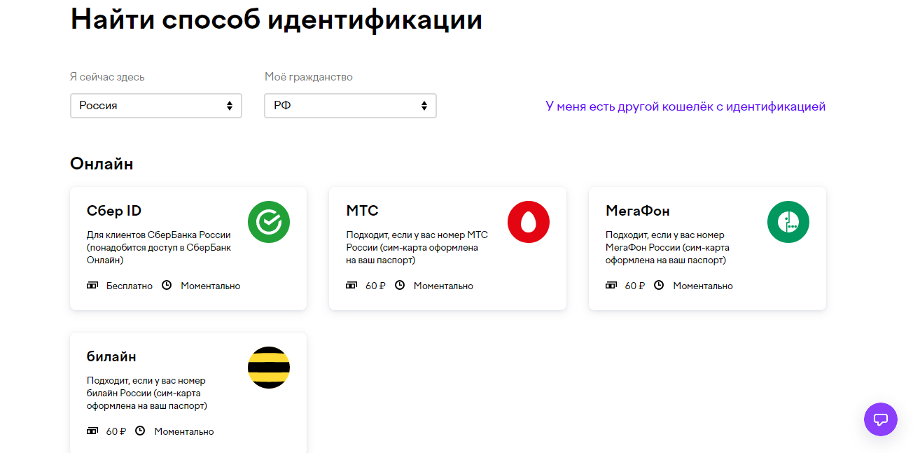 Способы идентификации